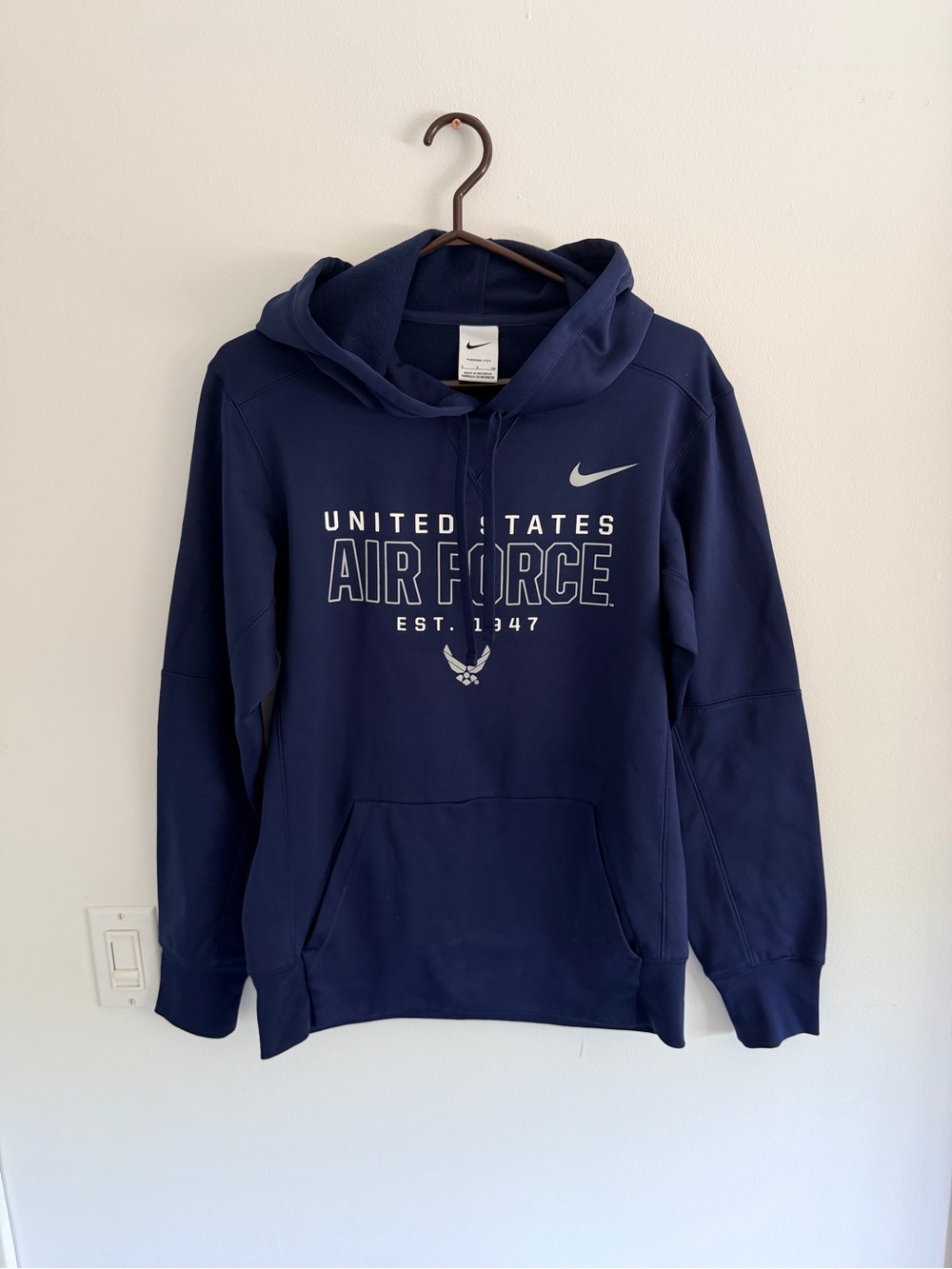 Nike Men’s Navy Air Force Crewneck Hoodie